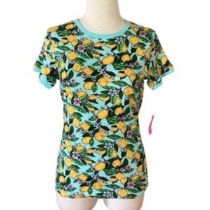 NWT Vera Bradley Lemon Grove Women’s Medium Pajama Top T-Shirt